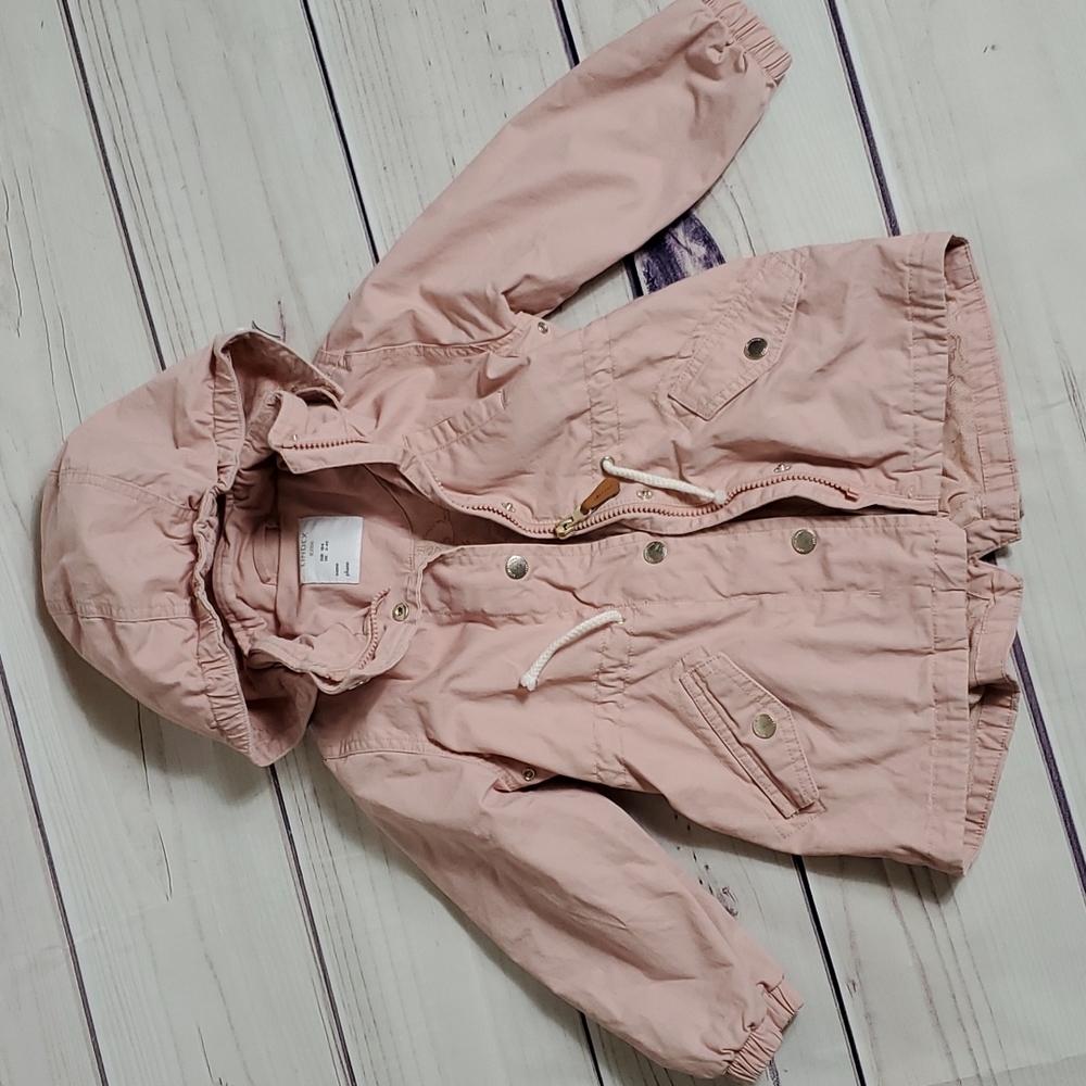 Girls Coat with Hood Pink